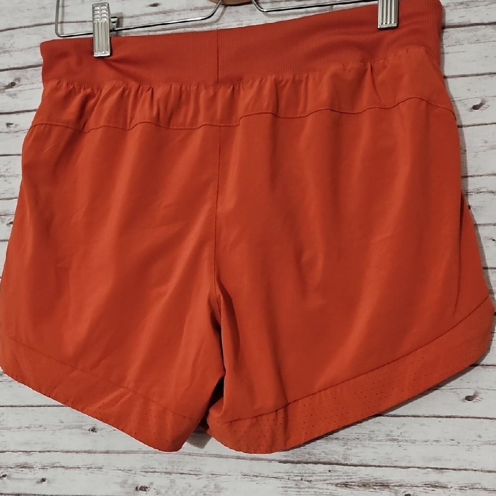 REI Women's Vibrant Orange Athletic Shorts - Picture 2 of 5
